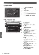 Preview for 76 page of Panasonic PT-DW730E Operating Instructions Manual