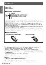 Preview for 8 page of Panasonic PT-DW730U Operating Instructions Manual