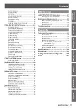 Preview for 11 page of Panasonic PT-DW730U Operating Instructions Manual