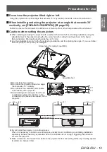 Preview for 13 page of Panasonic PT-DW730U Operating Instructions Manual