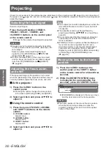 Preview for 36 page of Panasonic PT-DW730U Operating Instructions Manual