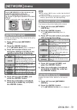 Preview for 73 page of Panasonic PT-DW730U Operating Instructions Manual