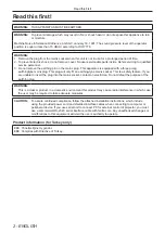 Preview for 2 page of Panasonic PT-DW740 Operating Instructions Manual