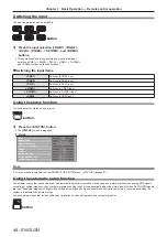 Preview for 48 page of Panasonic PT-DW740 Operating Instructions Manual