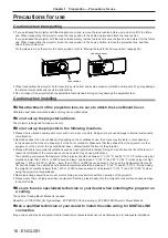 Preview for 16 page of Panasonic PT-DW830E Operating Instructions (Functional Manual)