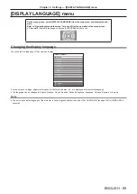 Предварительный просмотр 89 страницы Panasonic PT-DW830E Operating Instructions (Functional Manual)