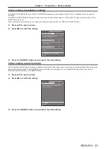 Preview for 23 page of Panasonic PT-DW830E Operating Instructions Manual