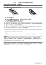 Preview for 29 page of Panasonic PT-DW830E Operating Instructions Manual