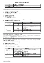 Preview for 76 page of Panasonic PT-DW830E Operating Instructions Manual