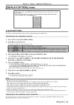 Preview for 95 page of Panasonic PT-DW830E Operating Instructions Manual