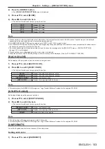 Preview for 103 page of Panasonic PT-DW830E Operating Instructions Manual