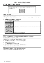 Preview for 126 page of Panasonic PT-DW830E Operating Instructions Manual