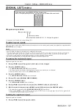 Preview for 127 page of Panasonic PT-DW830E Operating Instructions Manual