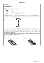 Предварительный просмотр 9 страницы Panasonic PT-DW830U Operating Instructions Manual