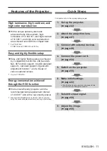 Preview for 11 page of Panasonic PT-DW830U Operating Instructions Manual