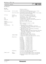 Preview for 2 page of Panasonic PT-DZ10K Spec File