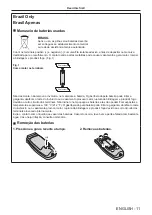 Preview for 11 page of Panasonic PT-DZ16K Operating Instructions Manual