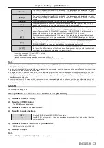 Preview for 73 page of Panasonic PT-DZ16K Operating Instructions Manual