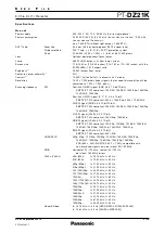 Preview for 2 page of Panasonic PT-DZ21K Series Specification