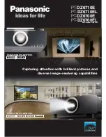 Preview for 1 page of Panasonic PT-DZ6700E Brochure & Specs