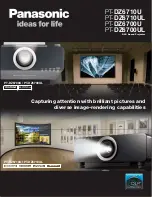 Preview for 1 page of Panasonic PT-DZ6700U - DLP Projector 1080p Specifications