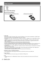 Предварительный просмотр 8 страницы Panasonic PT-DZ770 U Operating Instructions Manual