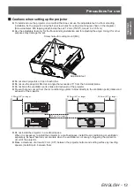 Предварительный просмотр 13 страницы Panasonic PT-DZ770 U Operating Instructions Manual