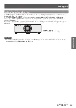 Preview for 29 page of Panasonic PT-DZ770 U Operating Instructions Manual