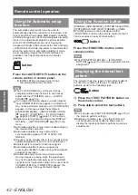 Preview for 42 page of Panasonic PT-DZ770 U Operating Instructions Manual