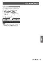 Preview for 65 page of Panasonic PT-DZ770 U Operating Instructions Manual