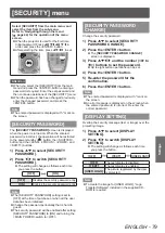 Preview for 79 page of Panasonic PT-DZ770 U Operating Instructions Manual