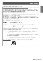 Preview for 3 page of Panasonic PT-DZ770E Operating Instructions (Functional Manual)