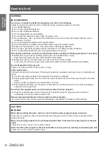 Preview for 6 page of Panasonic PT-DZ770E Operating Instructions (Functional Manual)