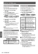 Preview for 60 page of Panasonic PT-DZ770E Operating Instructions (Functional Manual)