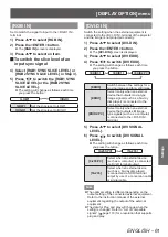 Preview for 61 page of Panasonic PT-DZ770E Operating Instructions (Functional Manual)