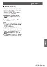 Preview for 81 page of Panasonic PT-DZ770E Operating Instructions (Functional Manual)