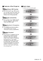 Preview for 9 page of Panasonic PT-EW530E Operating Instructions Manual