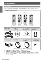 Preview for 16 page of Panasonic PT-EW530E Operating Instructions Manual