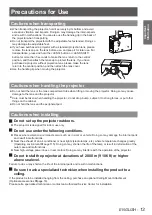 Preview for 13 page of Panasonic PT-EW530U Operating Instructions Manual