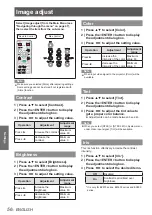 Preview for 56 page of Panasonic PT-EW530U Operating Instructions Manual