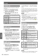 Preview for 60 page of Panasonic PT-EW530U Operating Instructions Manual