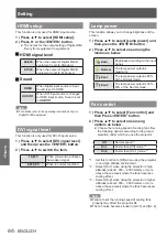 Preview for 66 page of Panasonic PT-EW530U Operating Instructions Manual