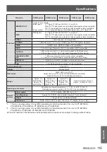 Preview for 115 page of Panasonic PT-EW530U Operating Instructions Manual