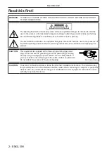 Preview for 2 page of Panasonic PT-EW730T Operating Instructions Manual