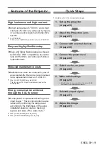 Preview for 9 page of Panasonic PT-EW730T Operating Instructions Manual