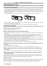 Preview for 14 page of Panasonic PT-EW730T Operating Instructions Manual