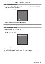 Предварительный просмотр 25 страницы Panasonic PT-EW730Z Operating Instructions Manual