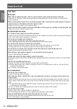 Предварительный просмотр 8 страницы Panasonic PT-EX12KU Operating Instructions Manual