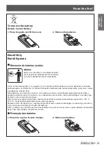 Предварительный просмотр 9 страницы Panasonic PT-EX12KU Operating Instructions Manual