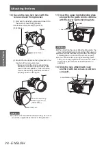 Предварительный просмотр 28 страницы Panasonic PT-EX12KU Operating Instructions Manual